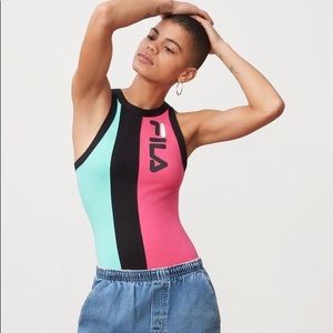 FILA Alana Bodysuit in Aqua